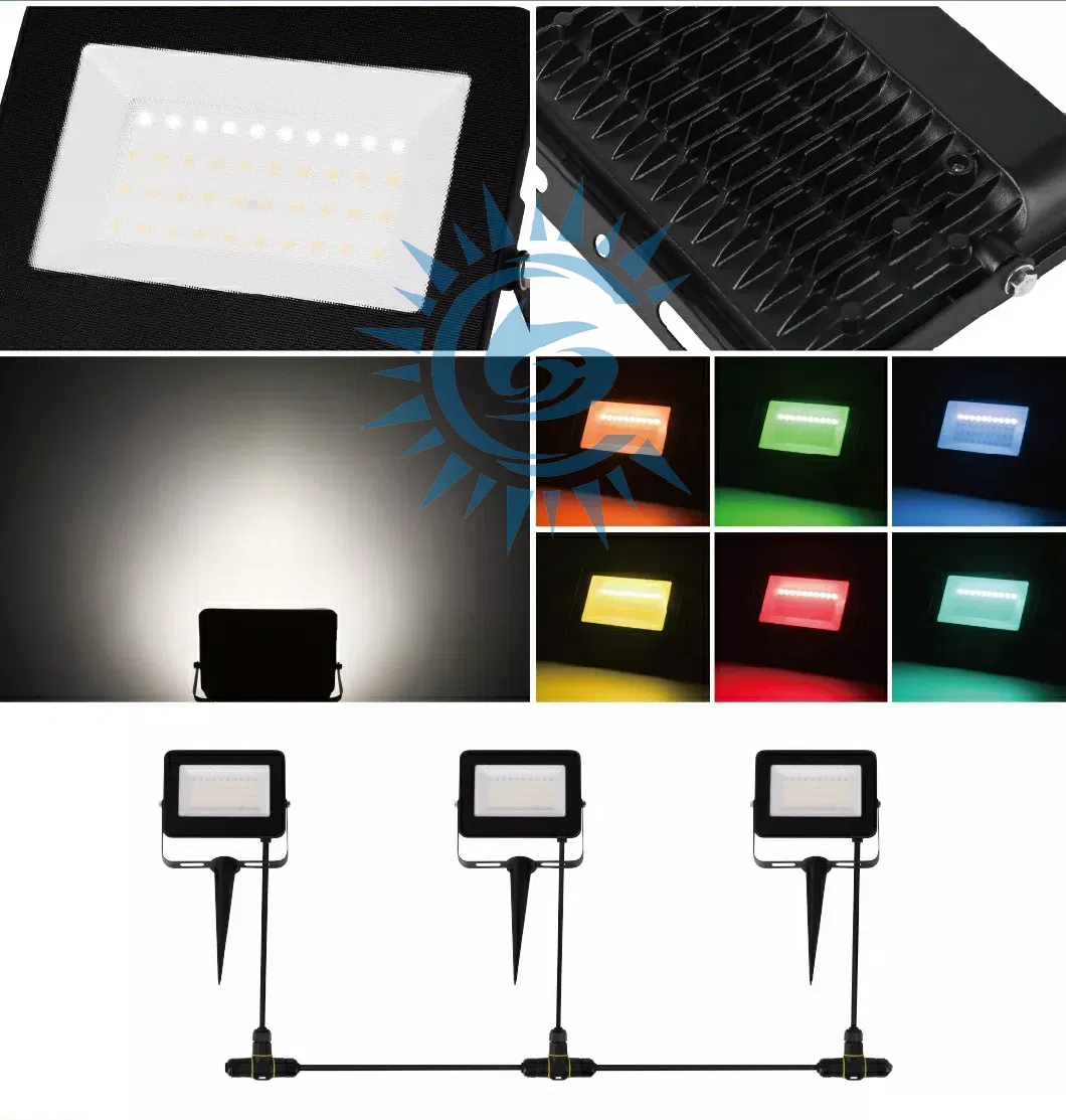 Wireless Control RGB Color Changing Floodlight Smart WiFi LED Flood Light