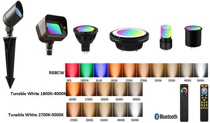 Smart Light Controlled by Smart Phone Integrated LED RGBW Color Changing LED Flood Light